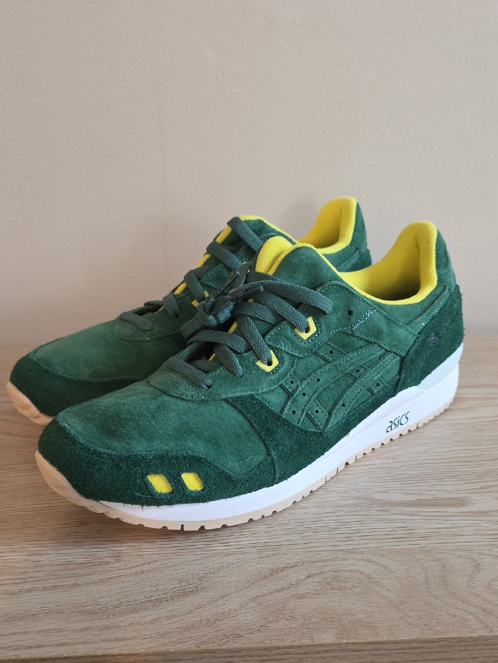NEW Asics Gel Lyte III ☘️ Shamrock Mens 12 Shoes Golf Green - Picture 3 of 6